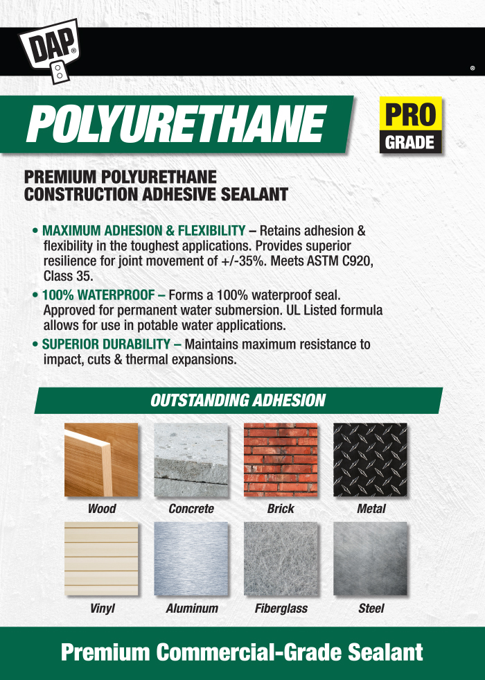 DAP Polyurethane 10.1 oz. Black Premium Construction Adhesive Sealant